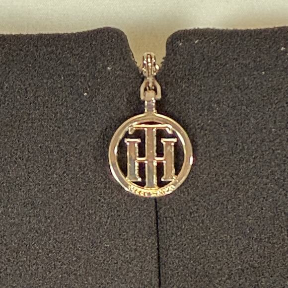 Tommy Hilfiger Career Sheath Dress SIZE 14 Womens ColorBlock Bodycon Stripe Blk - Picture 8 of 10